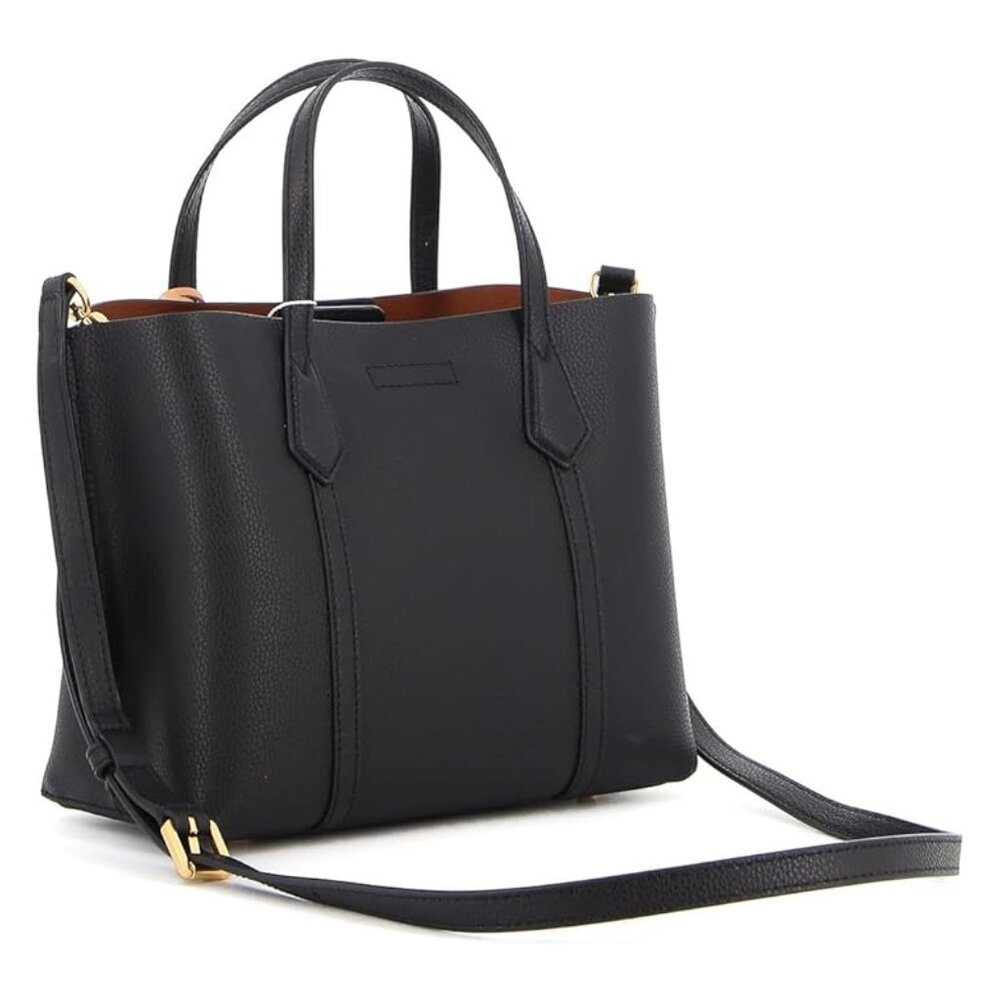 Tory Burch Perry Small Leather Tote – Black - Picture 2 of 8